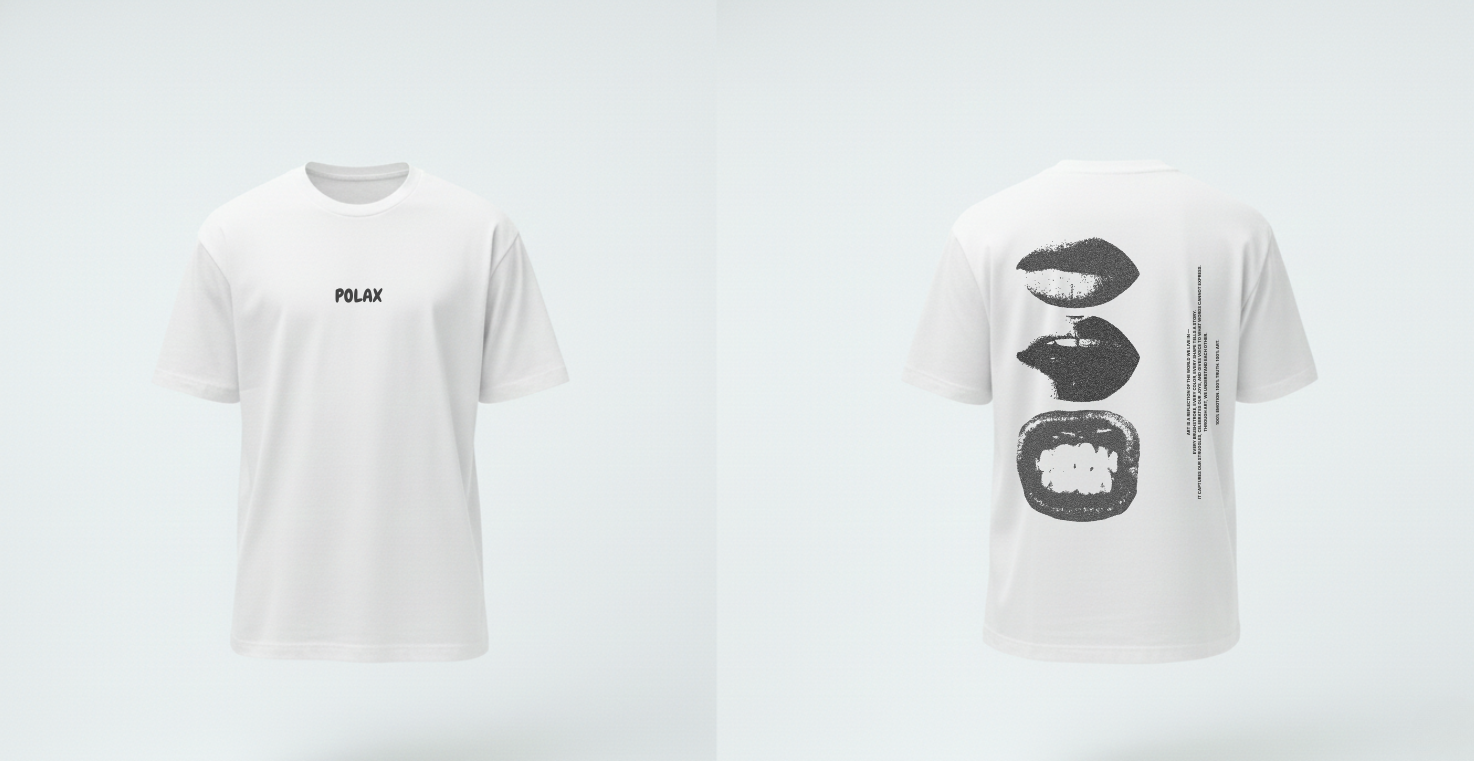 Crew neck T-shirt Modern Lips Art