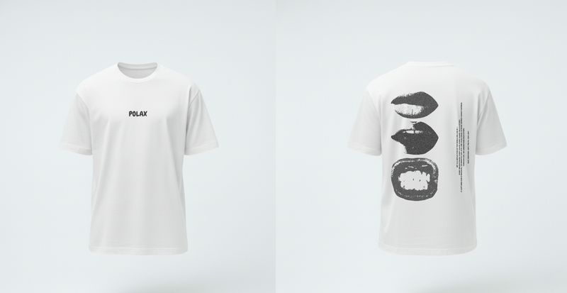 Crew neck T-shirt Modern Lips Art