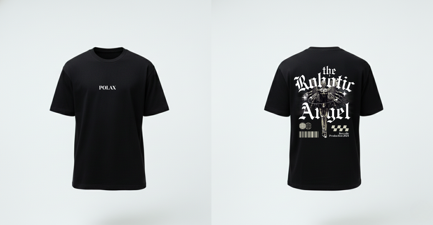 Crewneck T-shirt Robotic Angel